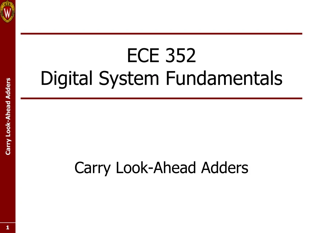 ece 352 digital system fundamentals