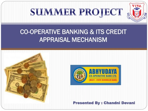 CO-OPERATIVE BANKING &amp; ITS CREDIT APPRAISAL MECHANISM