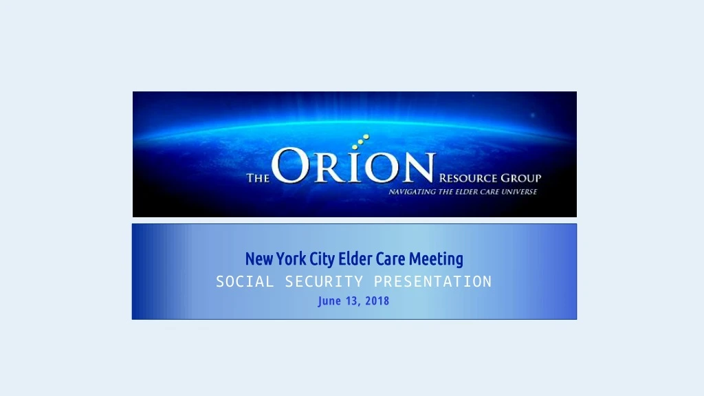 new york city elder care meeting social security presentation june 13 2018