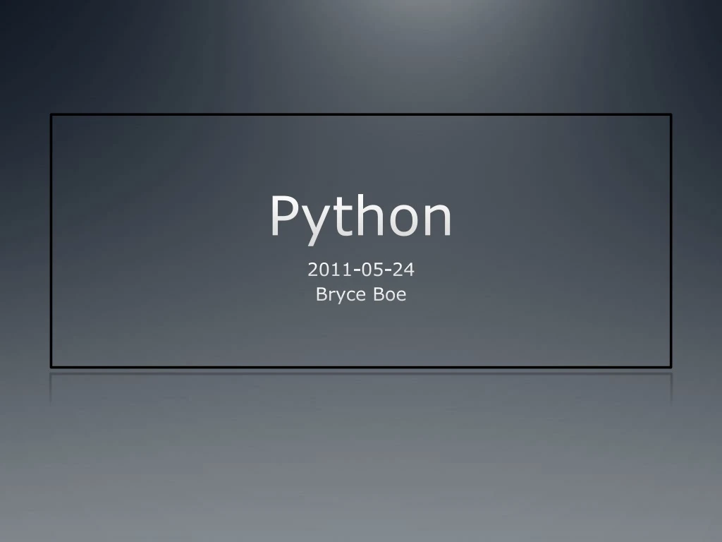 python