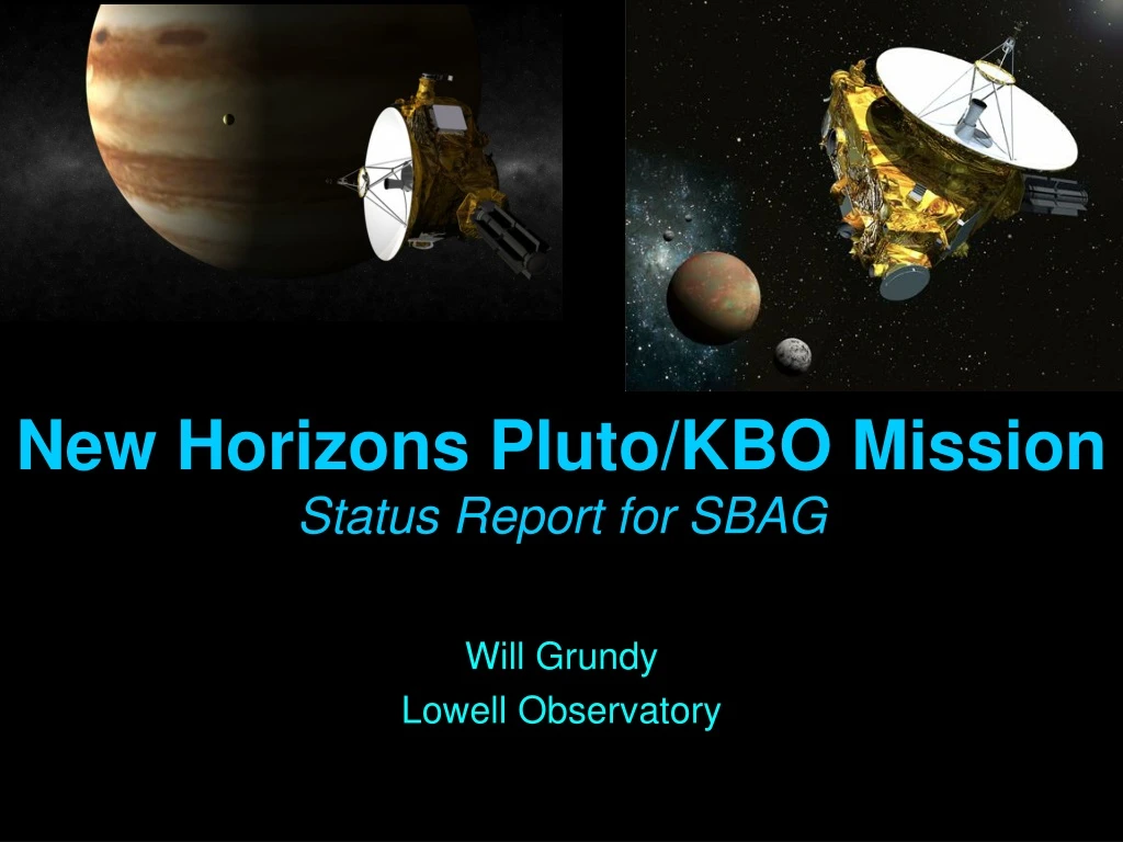 new horizons pluto kbo mission status report for sbag