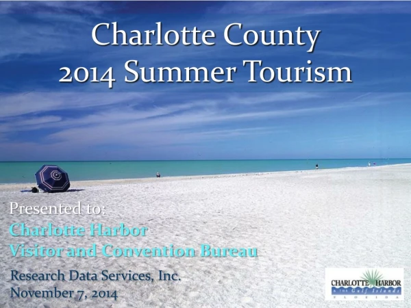 Charlotte County 2014 Summer Tourism