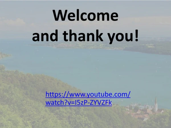 Welcome and thank you!