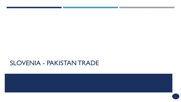 Slovenia - Pakistan Trade