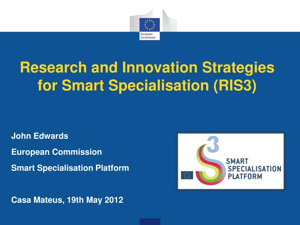 research and innovation strategies for smart specialisation ris3