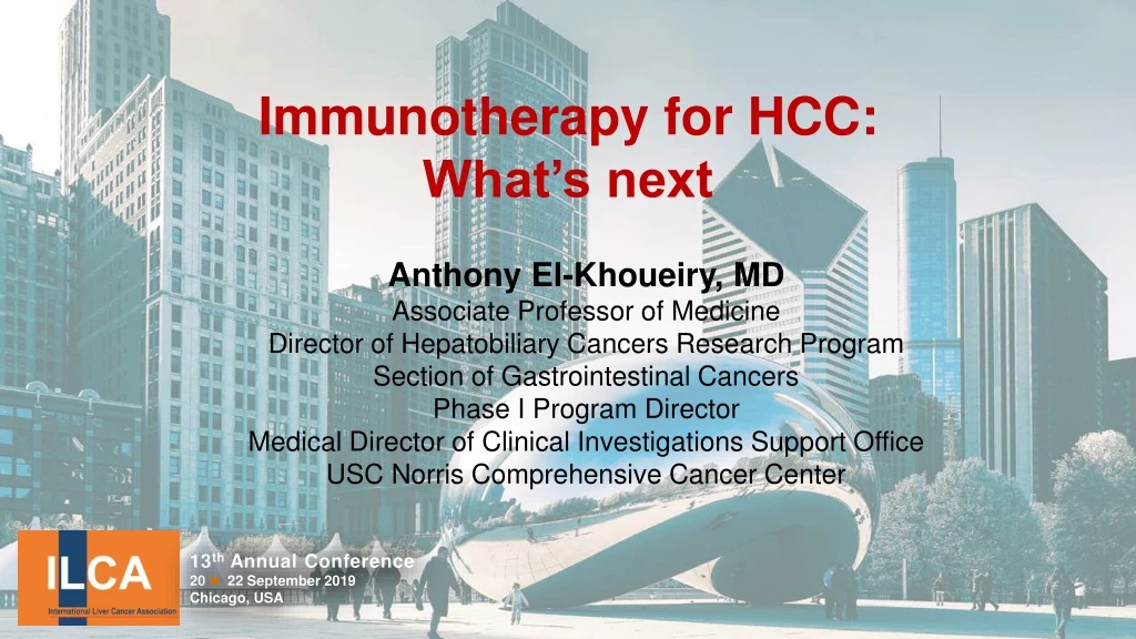 immunotherapy for hcc what s next