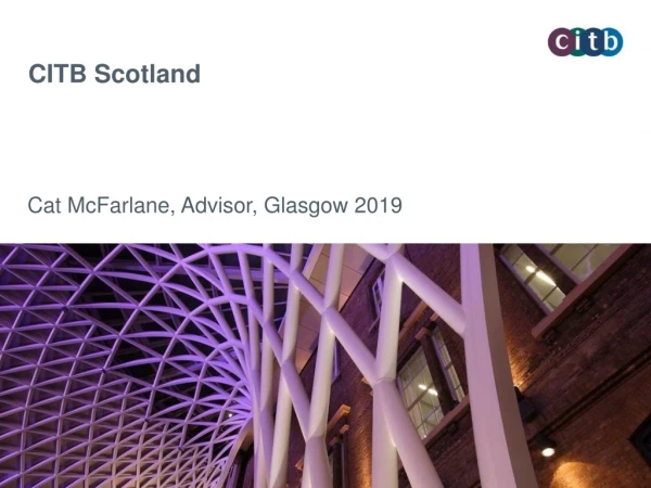 Cat McFarlane, Advisor, Glasgow 2019