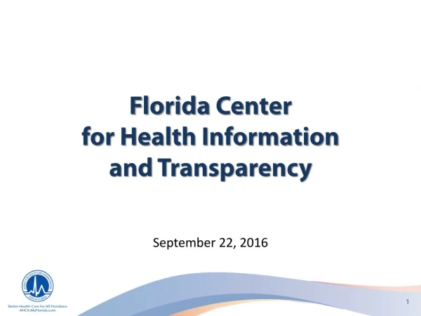 Florida Center for Health Information and Transparency