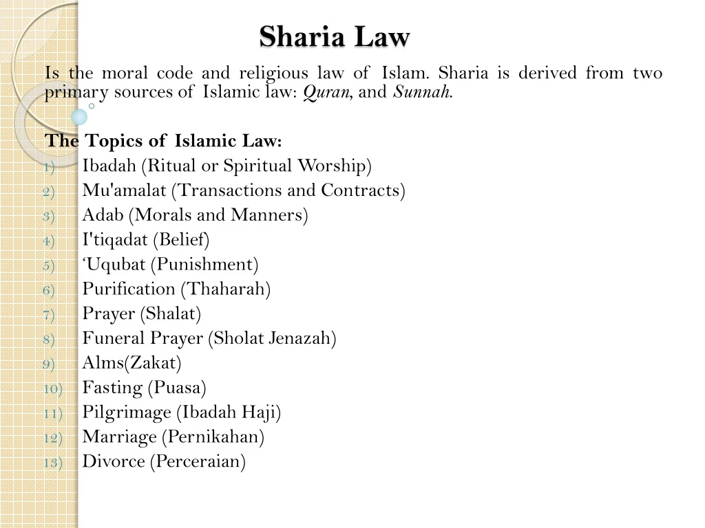 sharia law