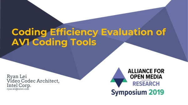 Coding Efficiency Evaluation of AV1 Coding Tools