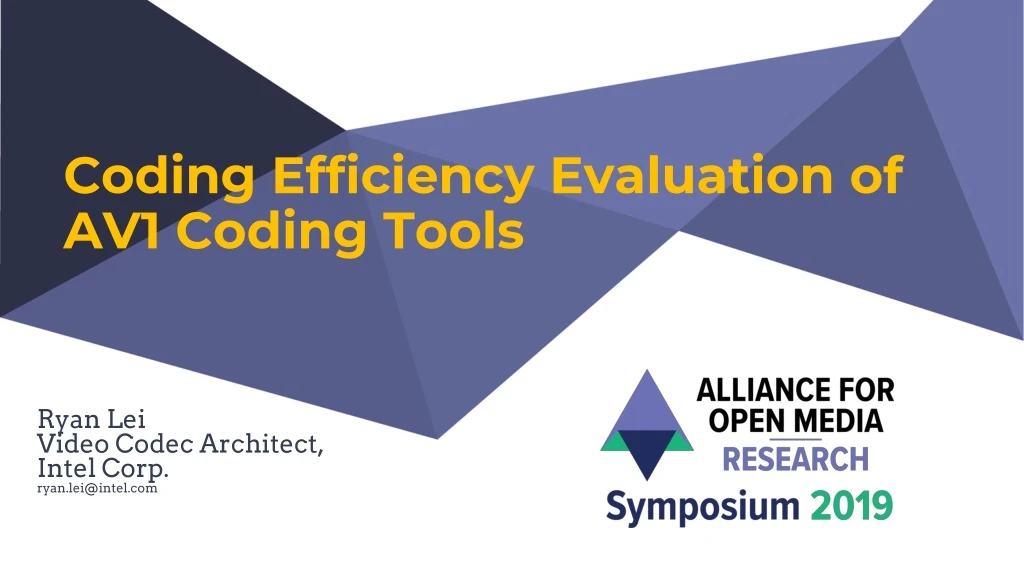 coding efficiency evaluation of av1 coding tools