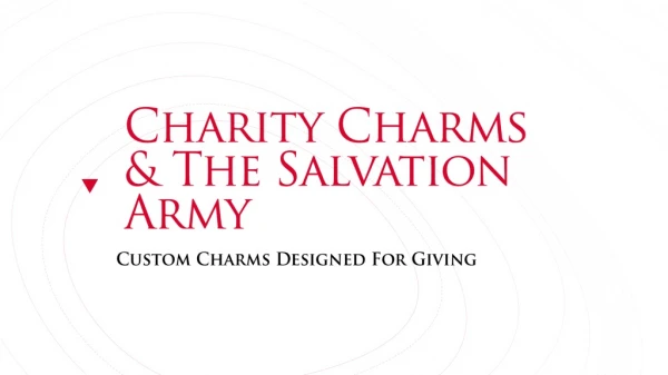 Charity Charms &amp; The Salvation Army