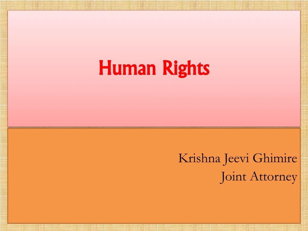 human rights