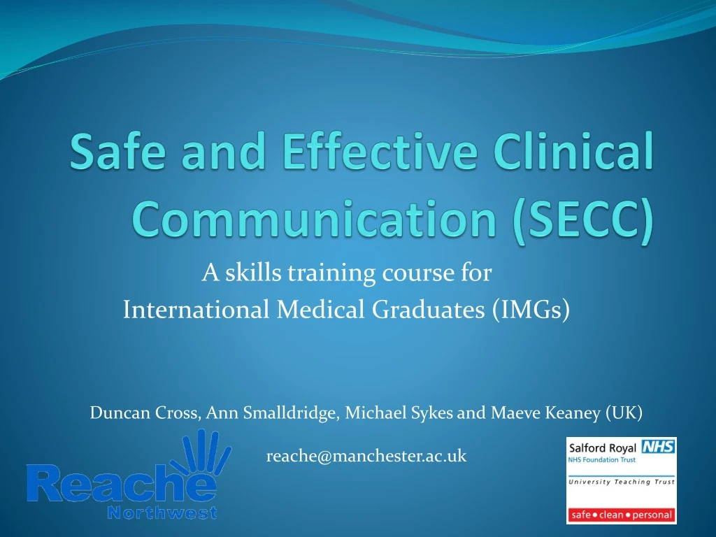 safe and effective clinical communication secc