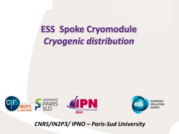 ESS Spoke Cryomodule Cryogenic distribution