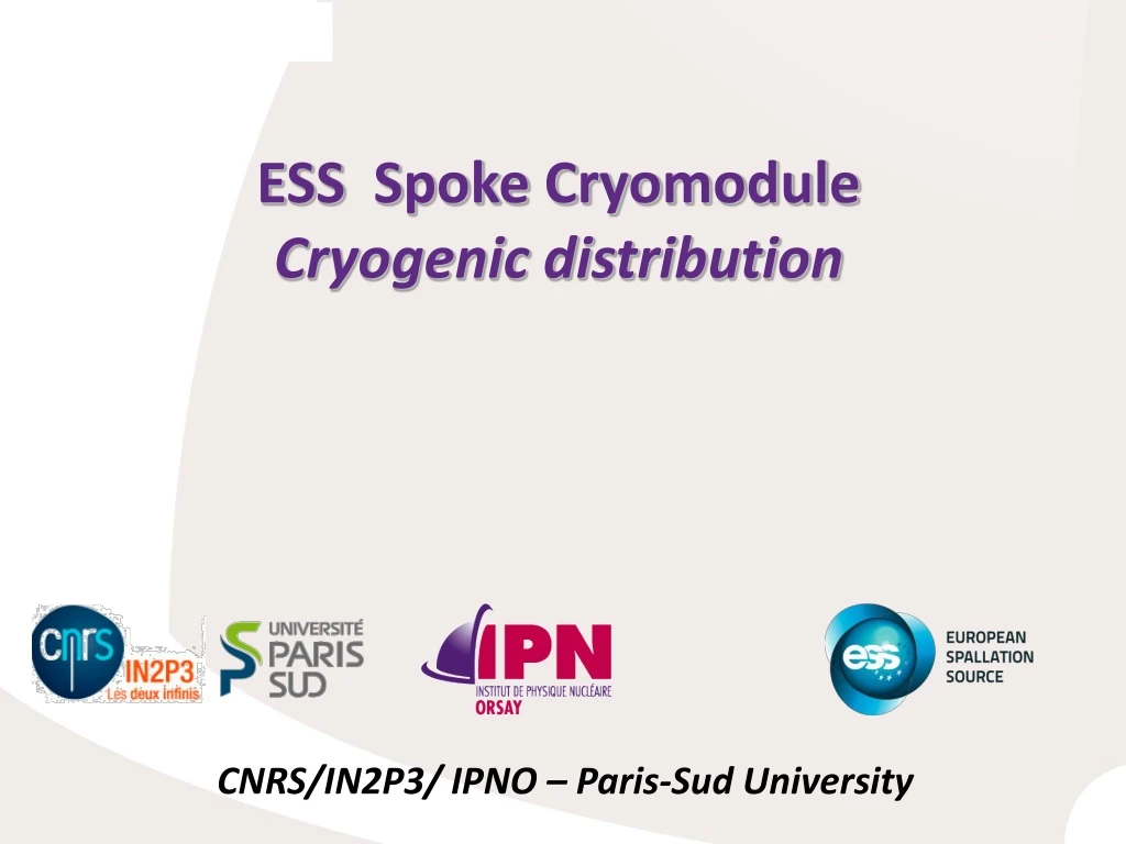 ess spoke cryomodule cryogenic distribution