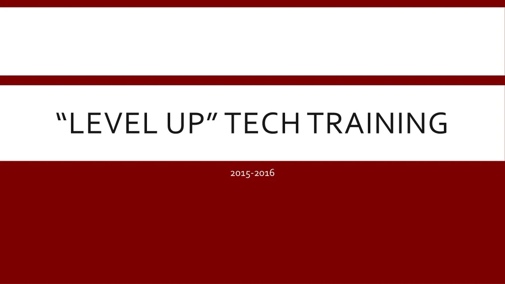 level up tech training