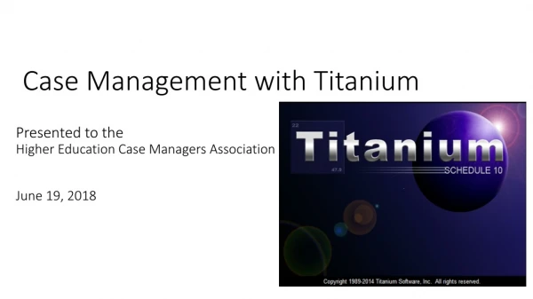 Case Management with Titanium