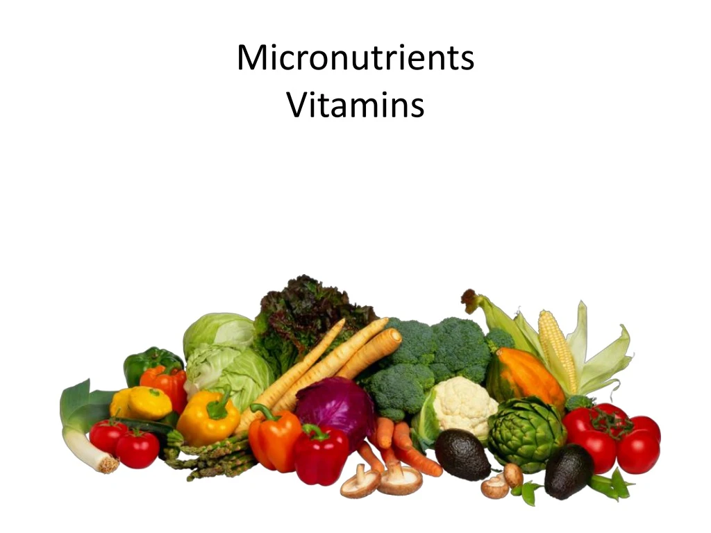 micronutrients vitamins