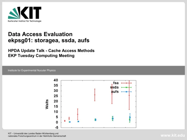 Data Access Evaluation ekpsg01: storagea, ssda, aufs