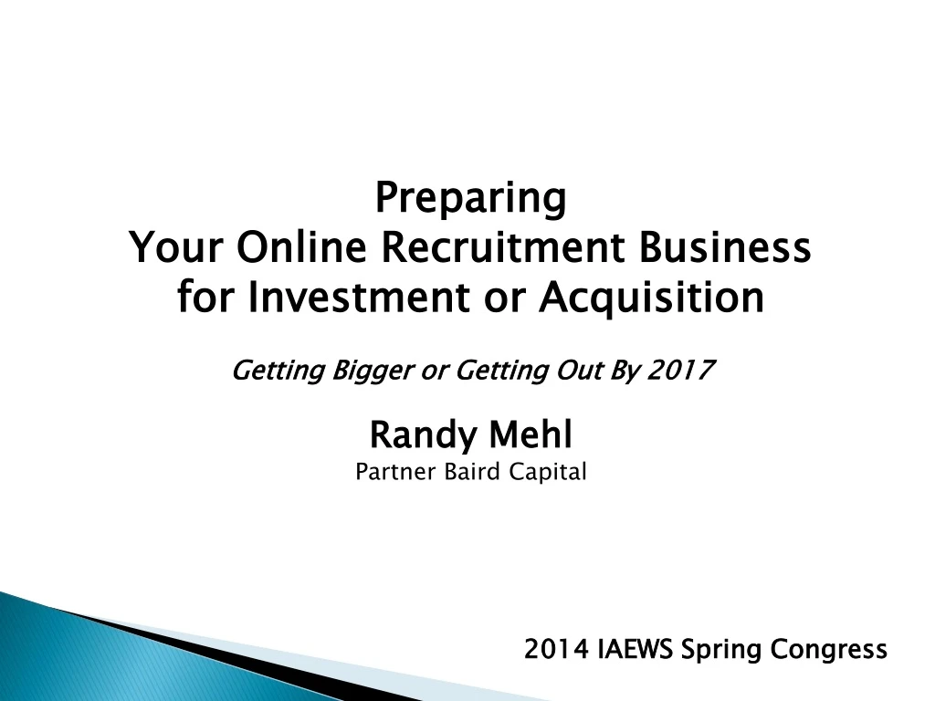 preparing your online recruitment business