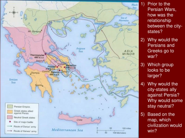 Prior to the Persian Wars, how was the relationship between the city-states?