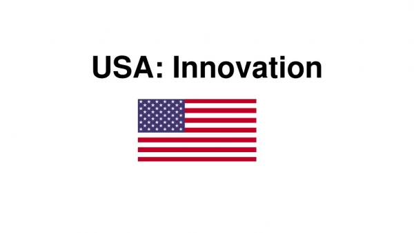 USA: Innovation