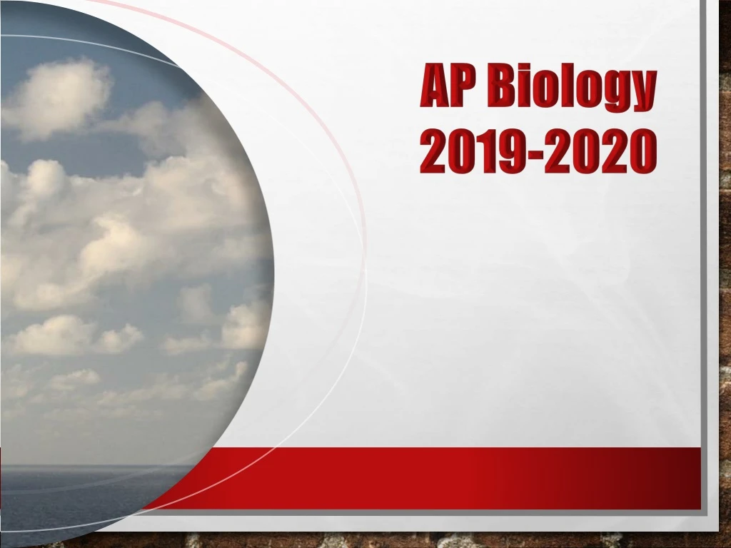 ap biology 2019 2020