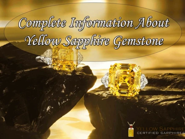Benefits Of Wearing Yellow Sapphire Gemstone