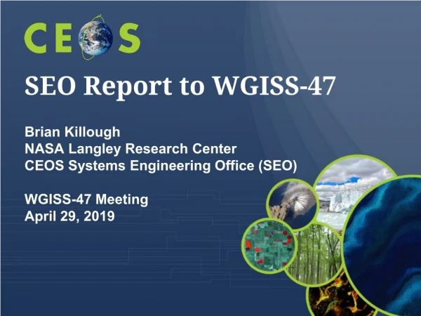 SEO Report to WGISS-47