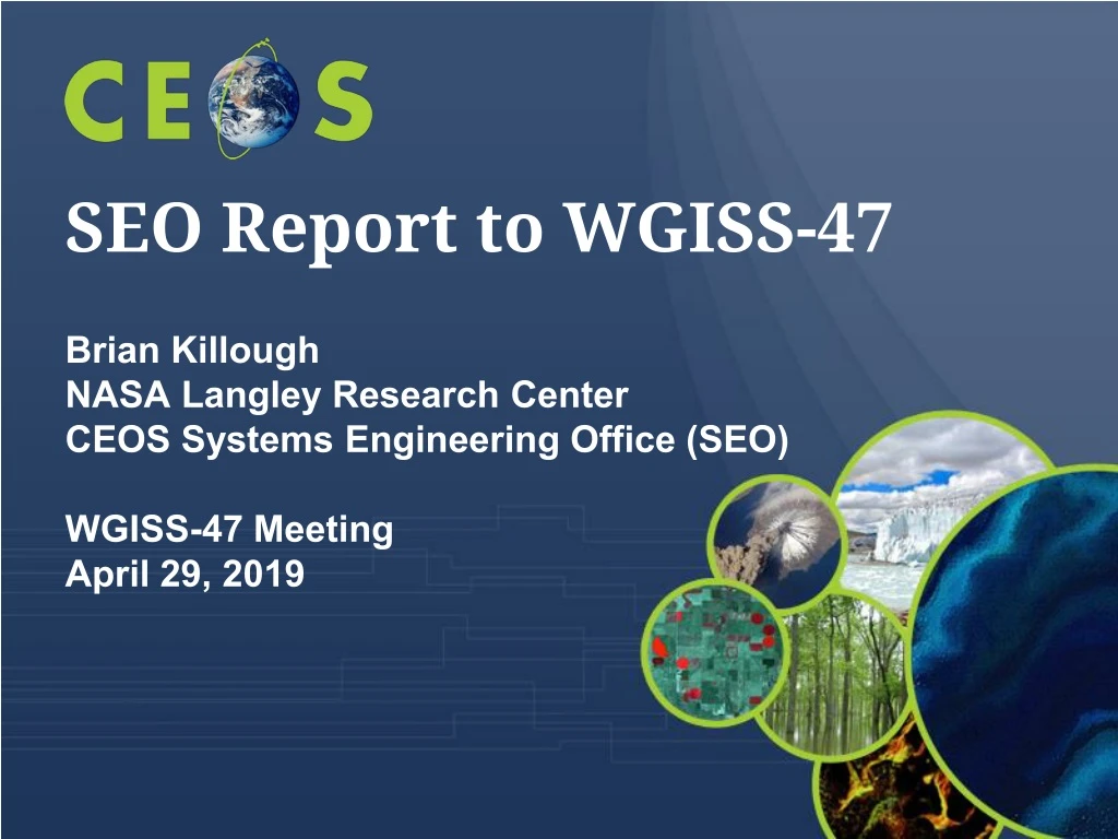 seo report to wgiss 47