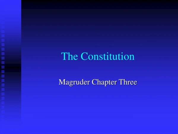 The Constitution