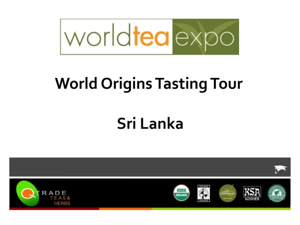World Origins Tasting Tour Sri Lanka