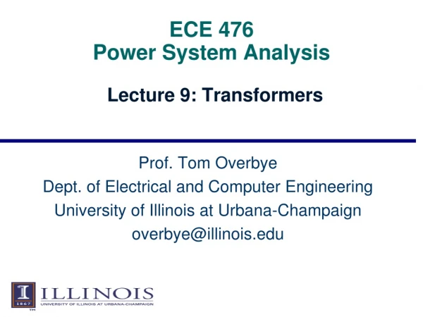 ECE 476 Power System Analysis
