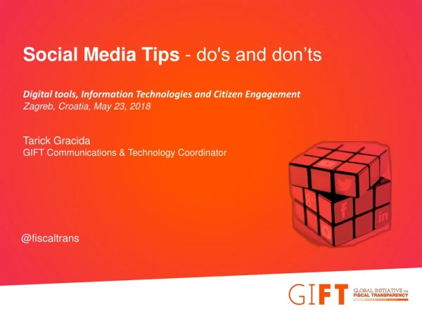 Social Media Tips - do's and don’ts