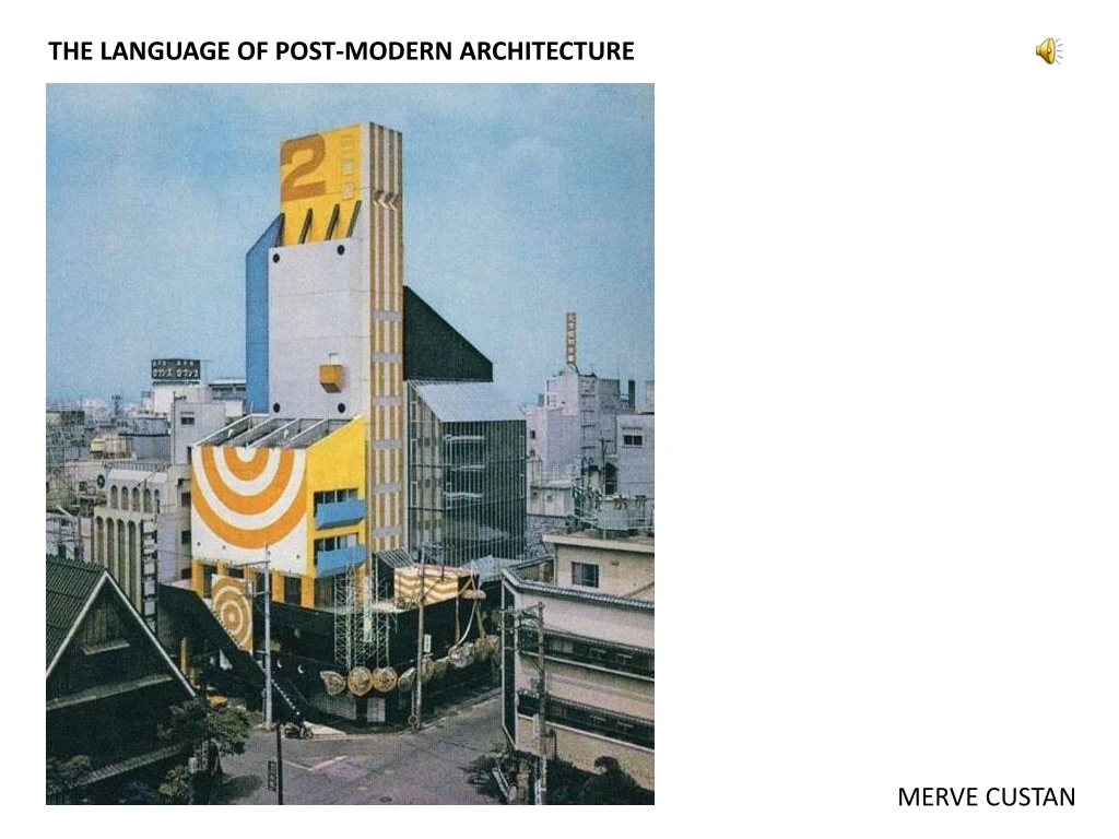 the language of post modern architecture