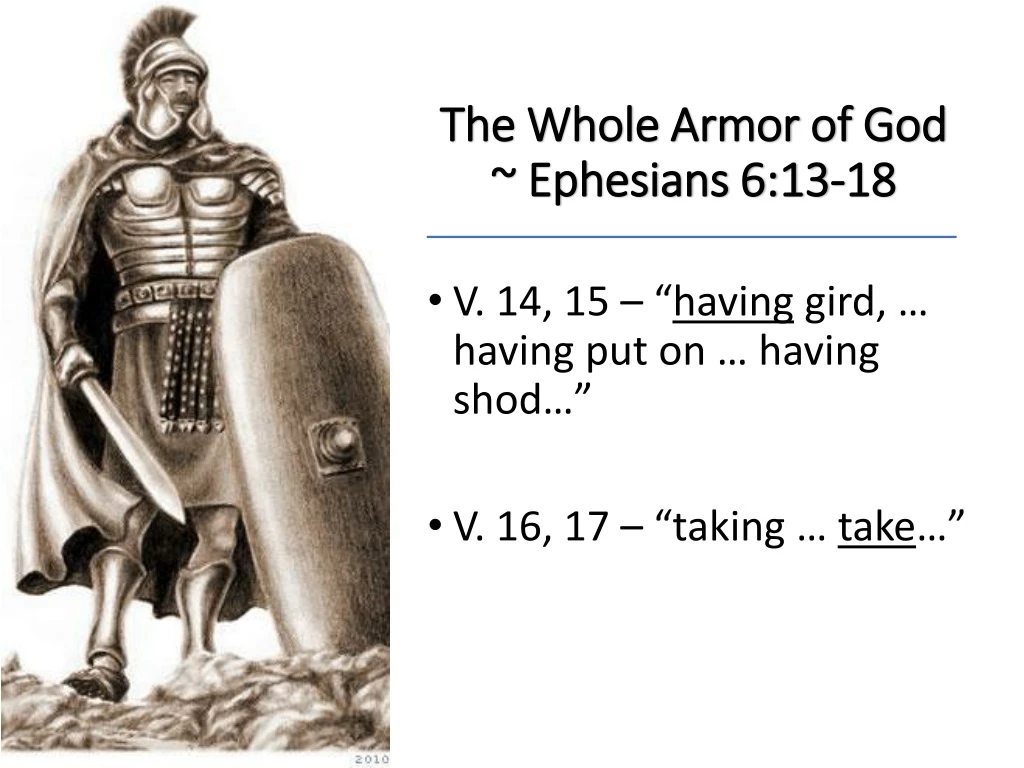 the whole armor of god ephesians 6 13 18