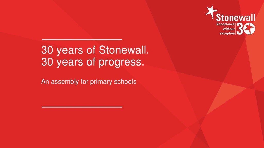 30 years of stonewall 30 years of progress