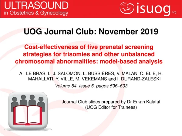 UOG Journal Club: November 201 9