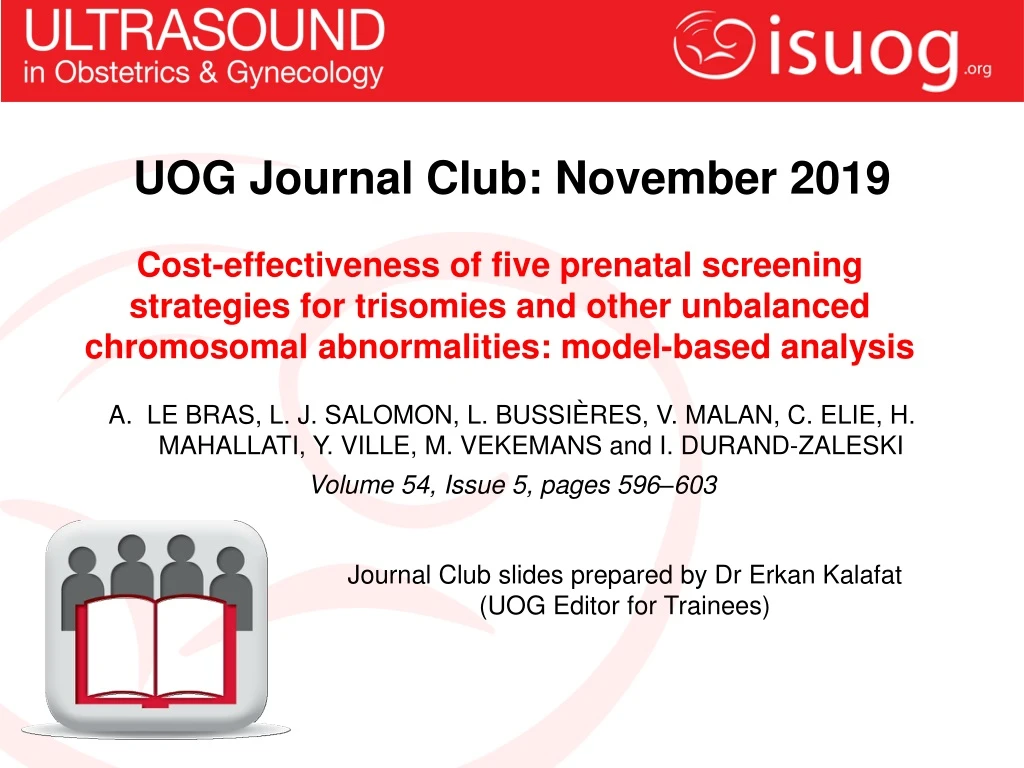 uog journal club november 201 9