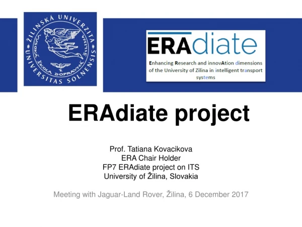 ERAdiate project