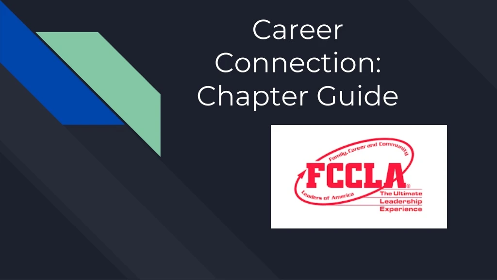 career connection chapter guide