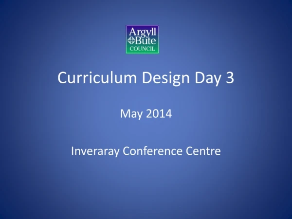 Curriculum Design Day 3