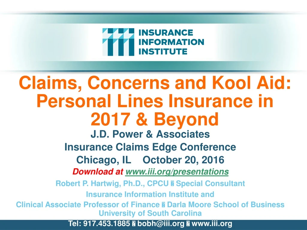 claims concerns and kool aid personal lines insurance in 2017 beyond