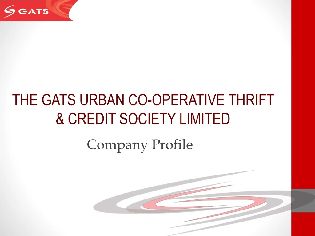 the gats urban co operative thrift credit society