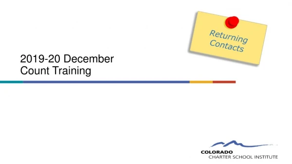 2019-20 December Count Training