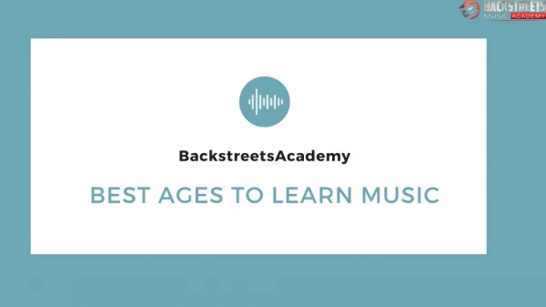 Best age to learn Music for your kids