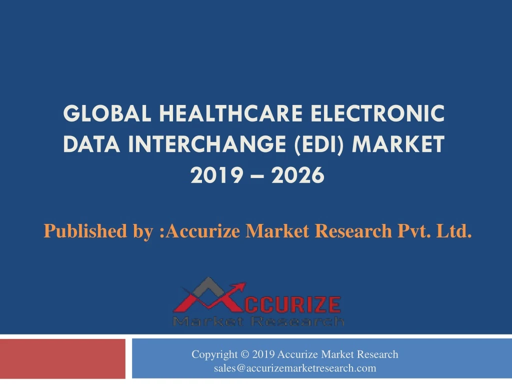 global healthcare electronic data interchange edi market 2019 2026