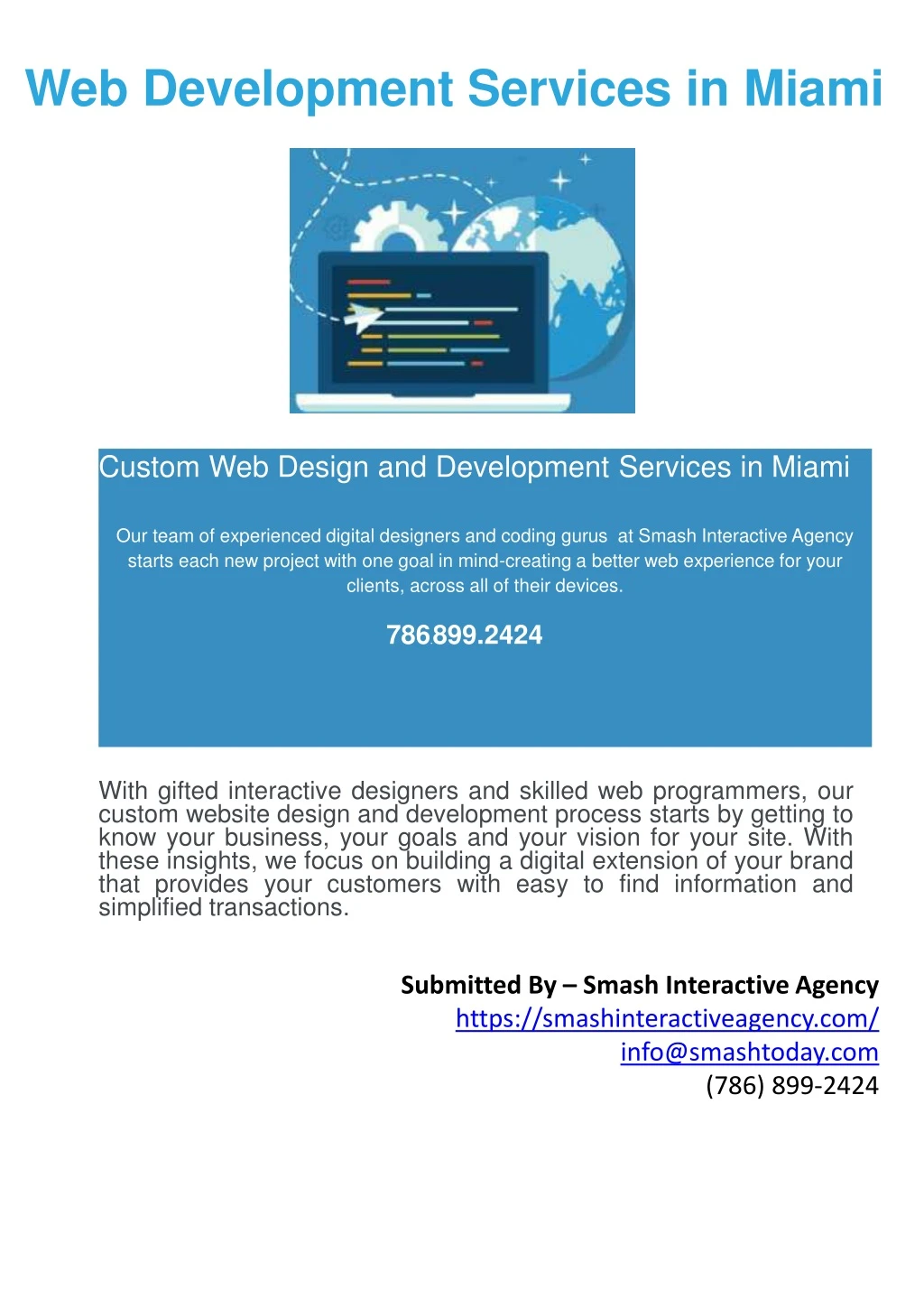 web development services in miami