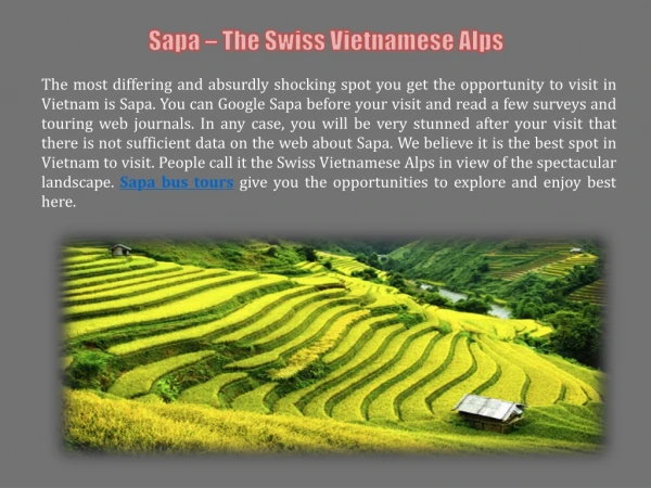 Sapa – The Swiss Vietnamese Alps